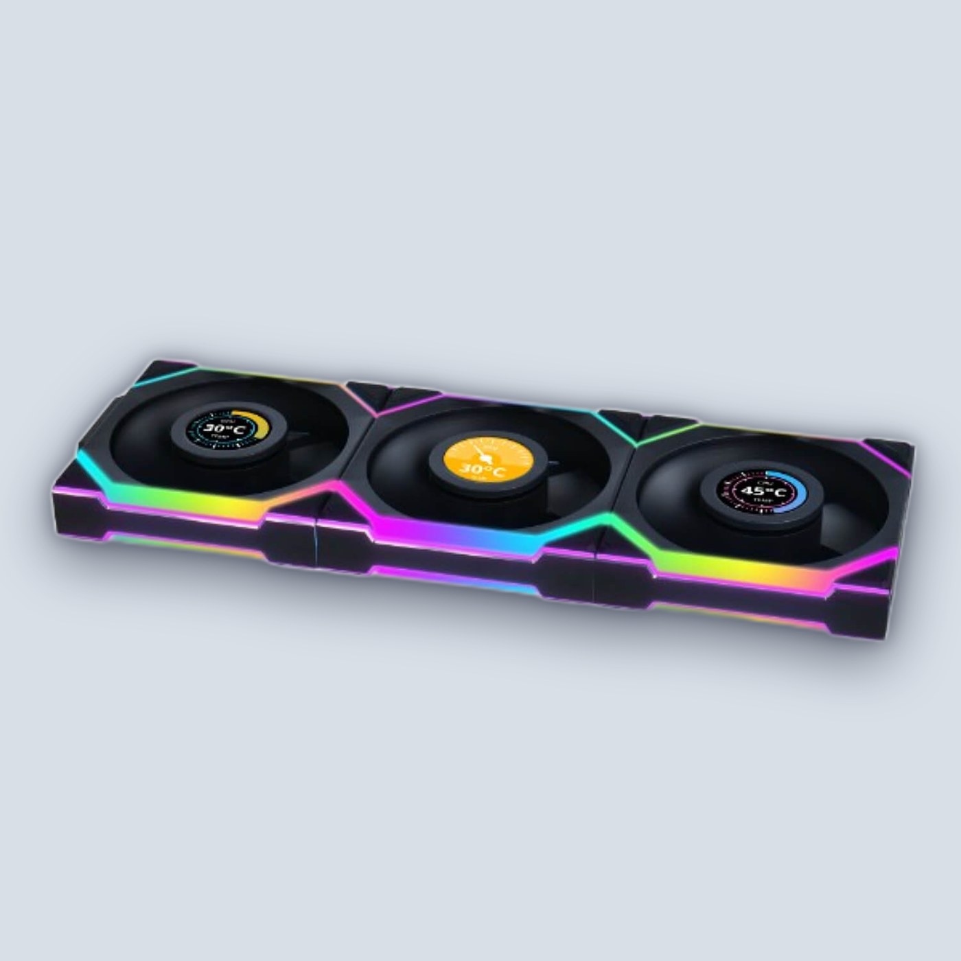 Lian-Li UNI SL Wireless LCD 120mm Reverse Black x3 Fans โ image 2