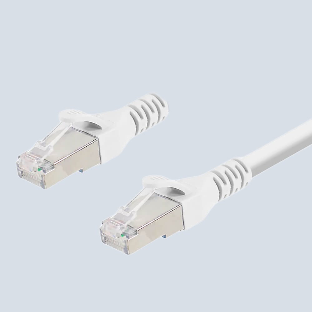 2 ALOGIC CAT6a S/FTP 26AWG 10G 750Hz LSZH 2m White