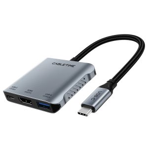 CABLETIME 5-in-1 USB-C with PD140W Dock
