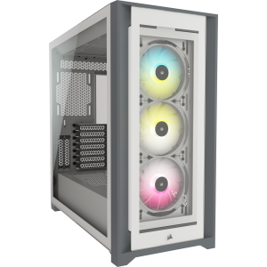 Corsair iCUE 5000X RGB Smart TG White PC Case