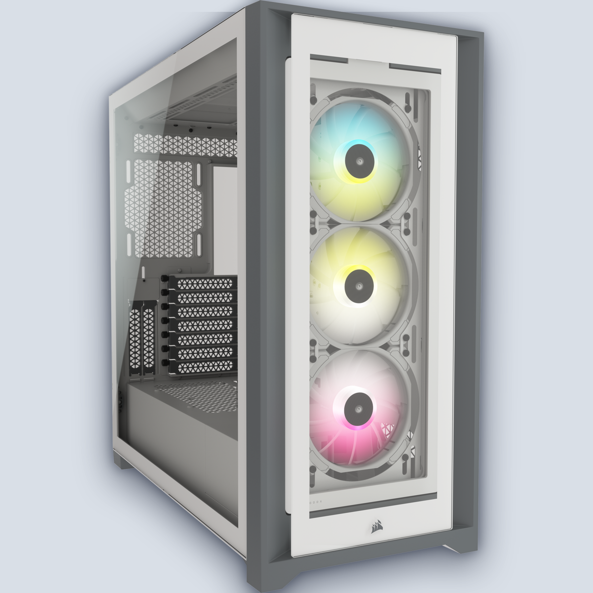 Corsair iCUE 5000X RGB Smart TG White PC Case