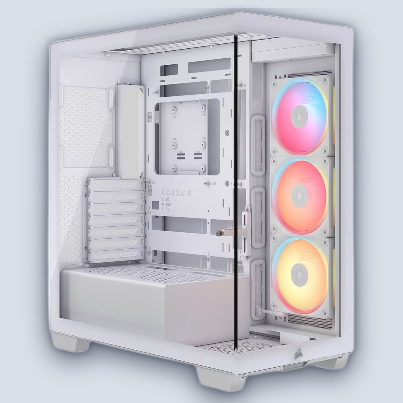 Corsair 3500X LX-R RGB iCUE LINK – White PC Case