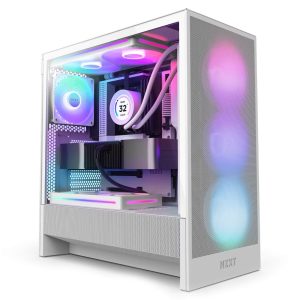 NZXT H5 Flow RGB (2024) White PC Case