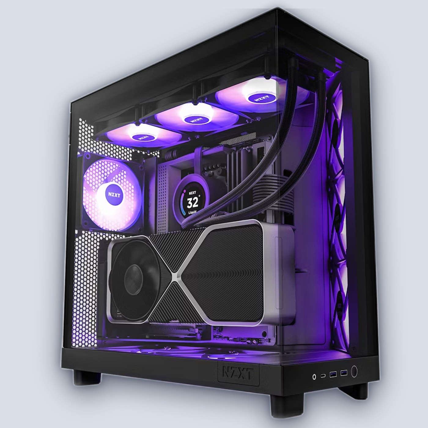 NZXT H6 Flow RGB Black PC Case