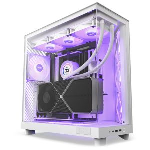 NZXT H6 Flow RGB White PC Case