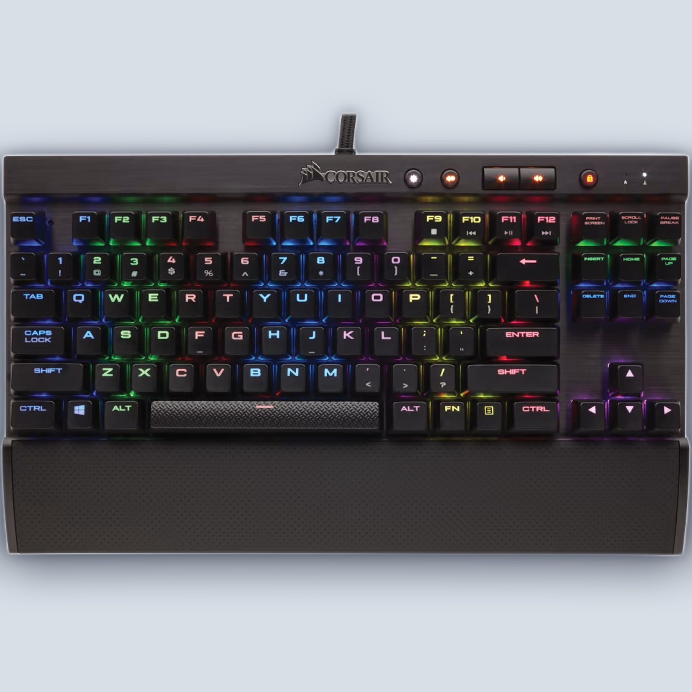 Corsair K65 RGB RAPIDFIRE Cherry MX (Hebrew/English) Mechanical Gaming Keyboard