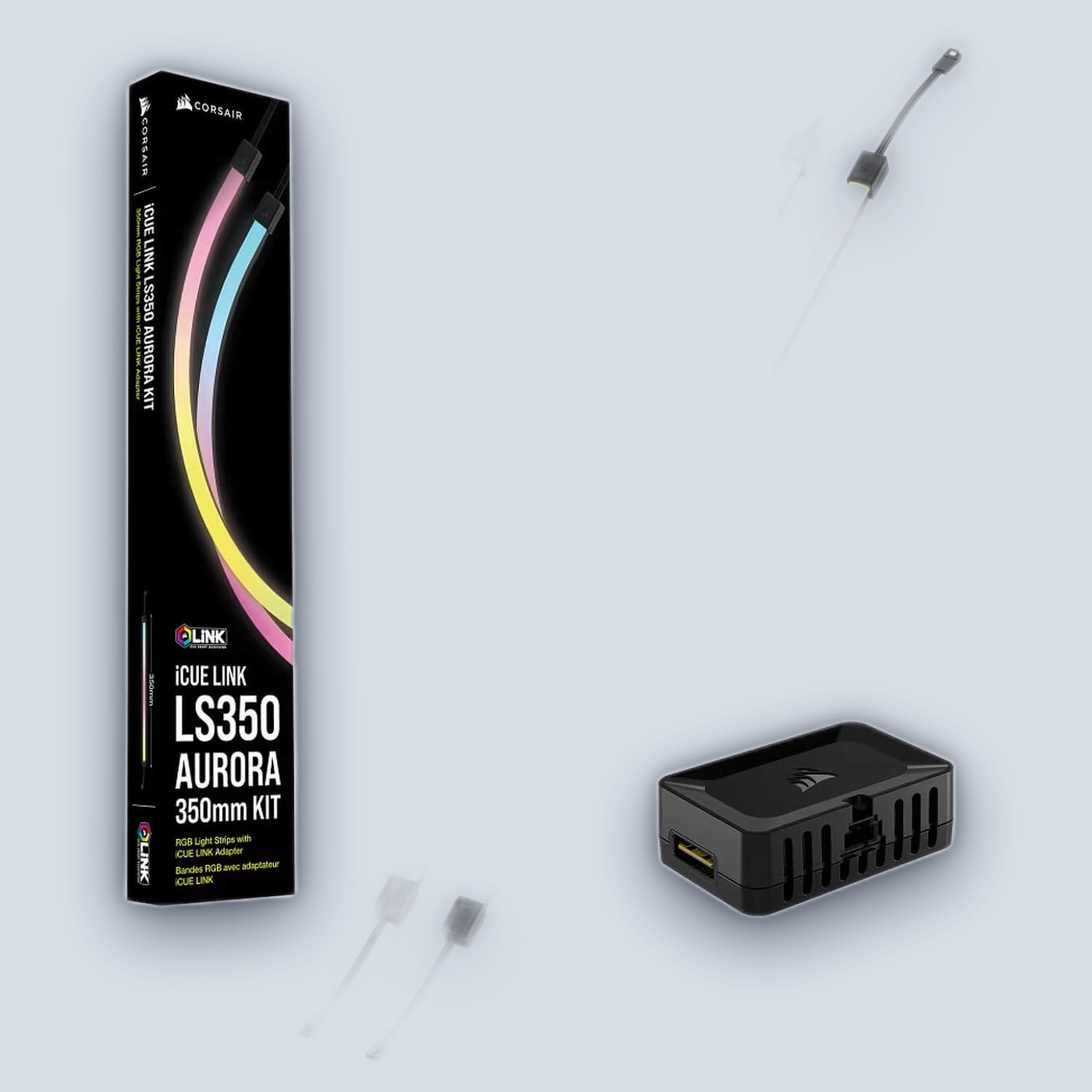 Corsair iCUE LINK LS350 Aurora RGB Light Strips – 350mm Kit