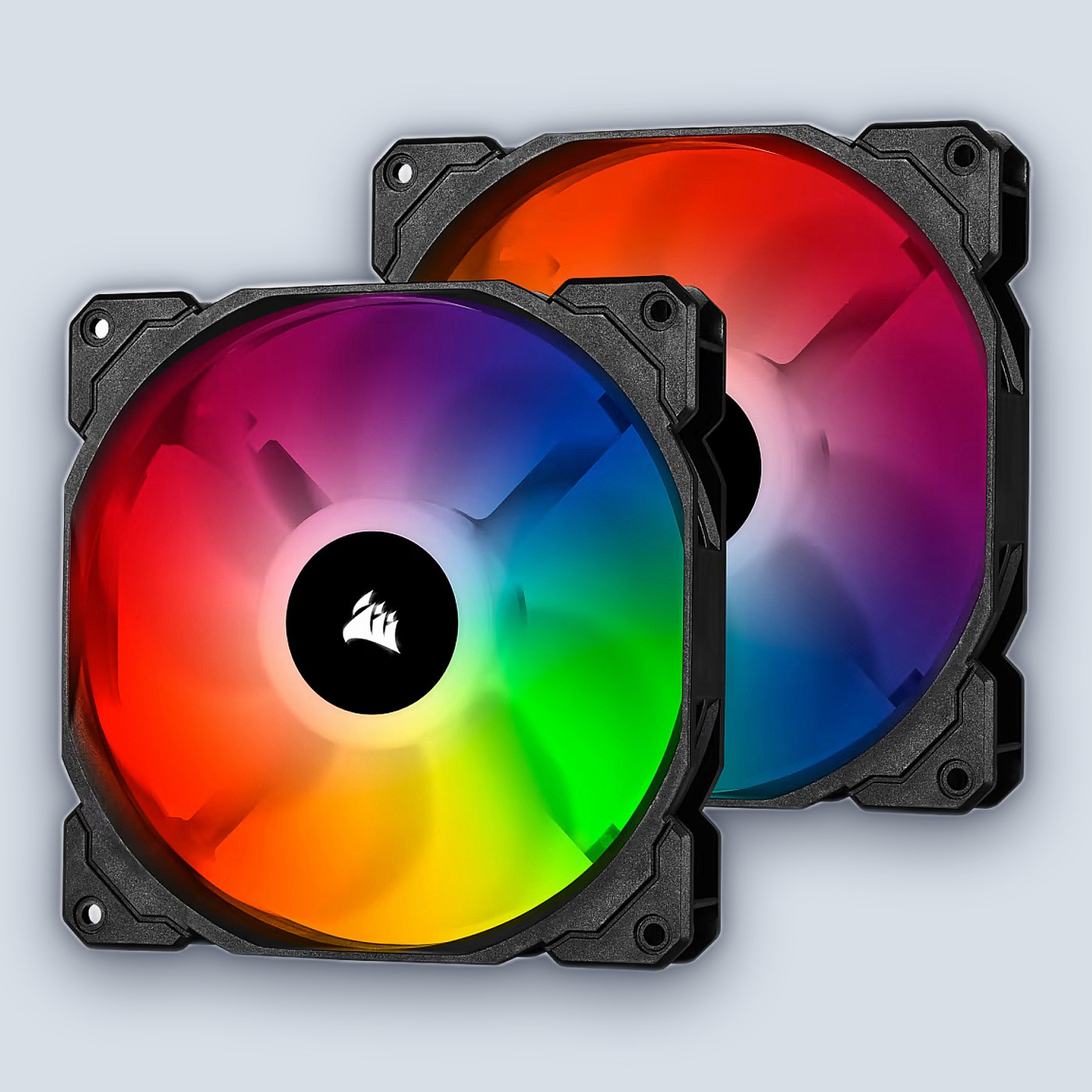 Corsair CUE SP140 RGB PRO Performance 140mm Dual Fan Kit with Lighting Node CORE