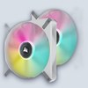Corsair iCUE ML140 RGB ELITE Premium 140mm PWM White – x2 Fans
