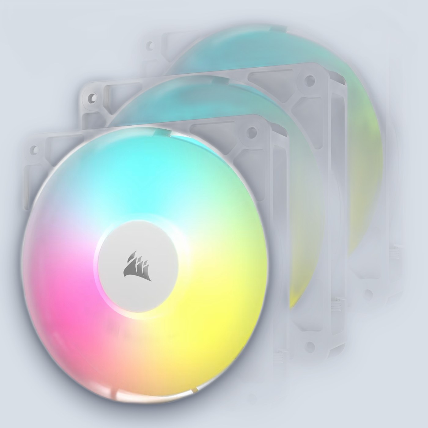 Corsair RS120 ARGB 120mm PWM Fans – Triple Pack – White
