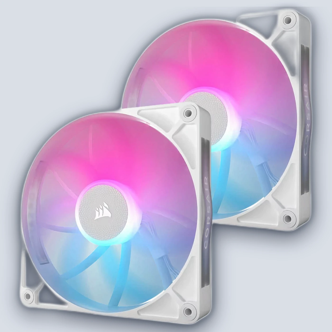 Corsair iCUE LINK RX140 RGB 140mm PWM 2xFans Start Kit White