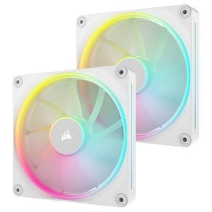 Corsair iCUE LINK LX140 RGB 140mm PWM 2x Fans Starter Kit – White