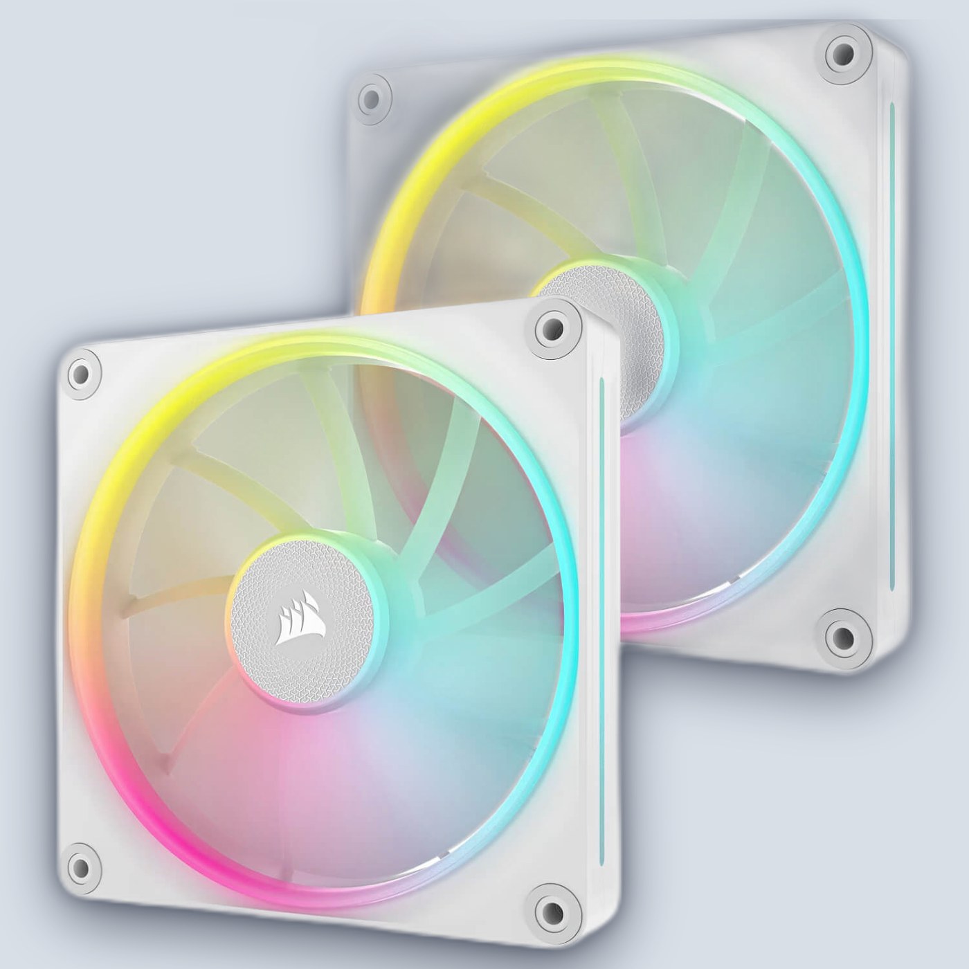Corsair iCUE LINK LX140 RGB 140mm PWM 2x Fans Starter Kit – White