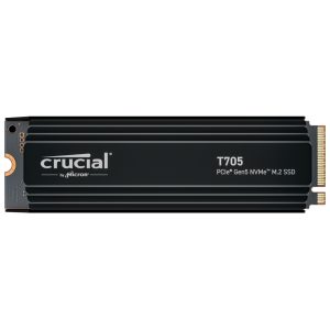 Crucial T705 4.0TB PCIe Gen5 NVMe M.2 SSD with Heatsink