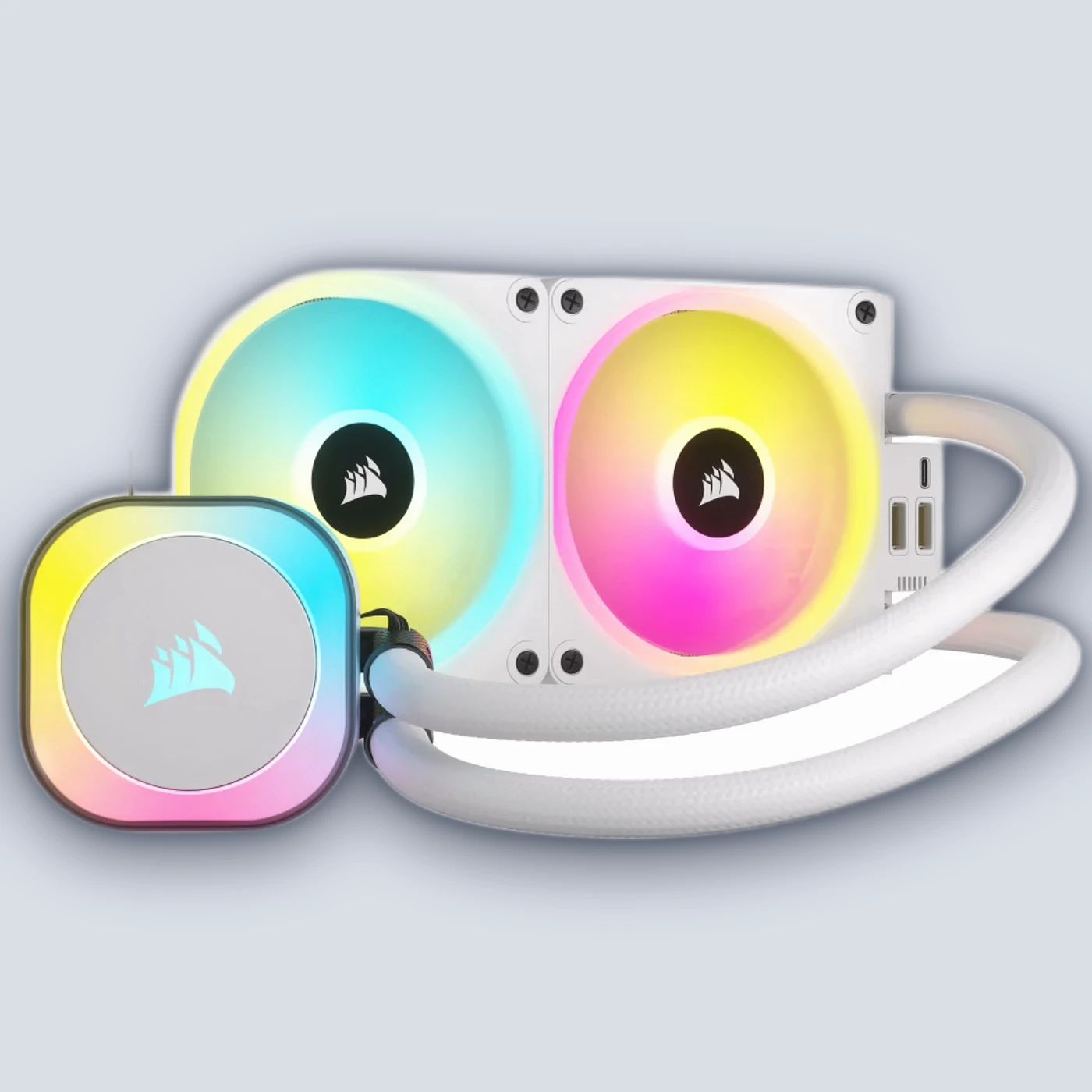 Corsair iCUE LINK H100i RGB AIO 240mm White Liquid CPU Cooler