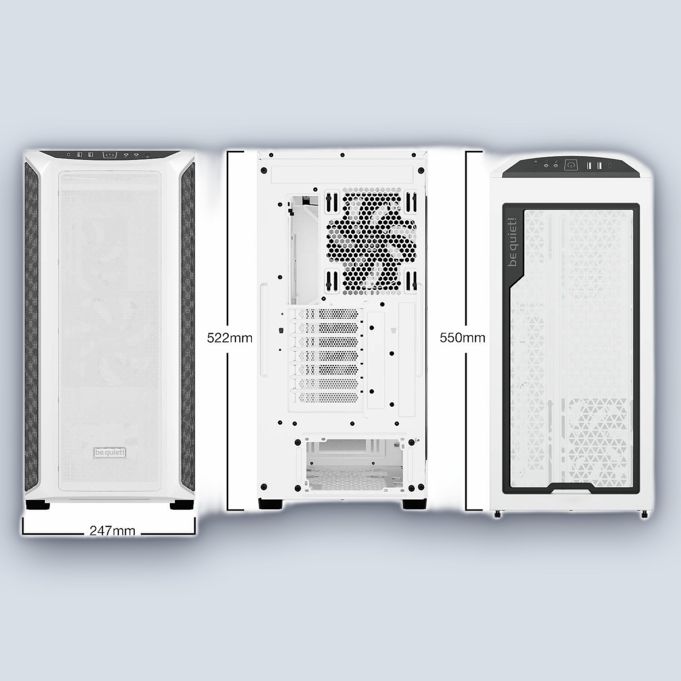 be quiet! SHADOW BASE 800DX White PC Case — image 7