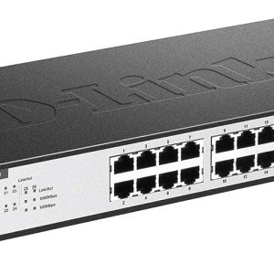 Switch 24 Port 10/100, 2 Gigabit uplink ports, unmanaged, Metal