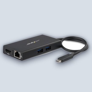 Startech USB-C Multiport Adapter 4K HDMI 2xUSB-A Ports 60W 1G Lan MAC & Windows