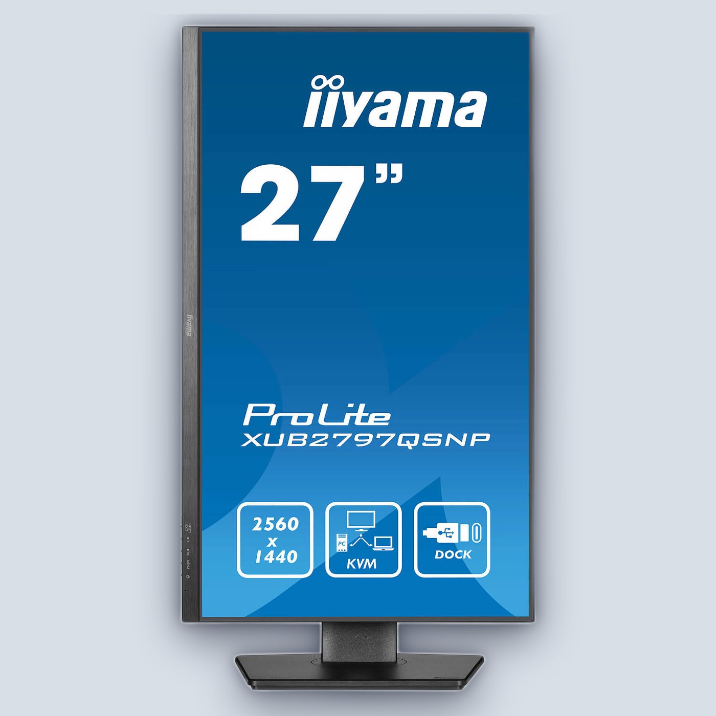 IIYAMA 27" ProLite WQHD 100Hz 1ms USB-C/96W/KVM/Lan IPS Monitor — image 2