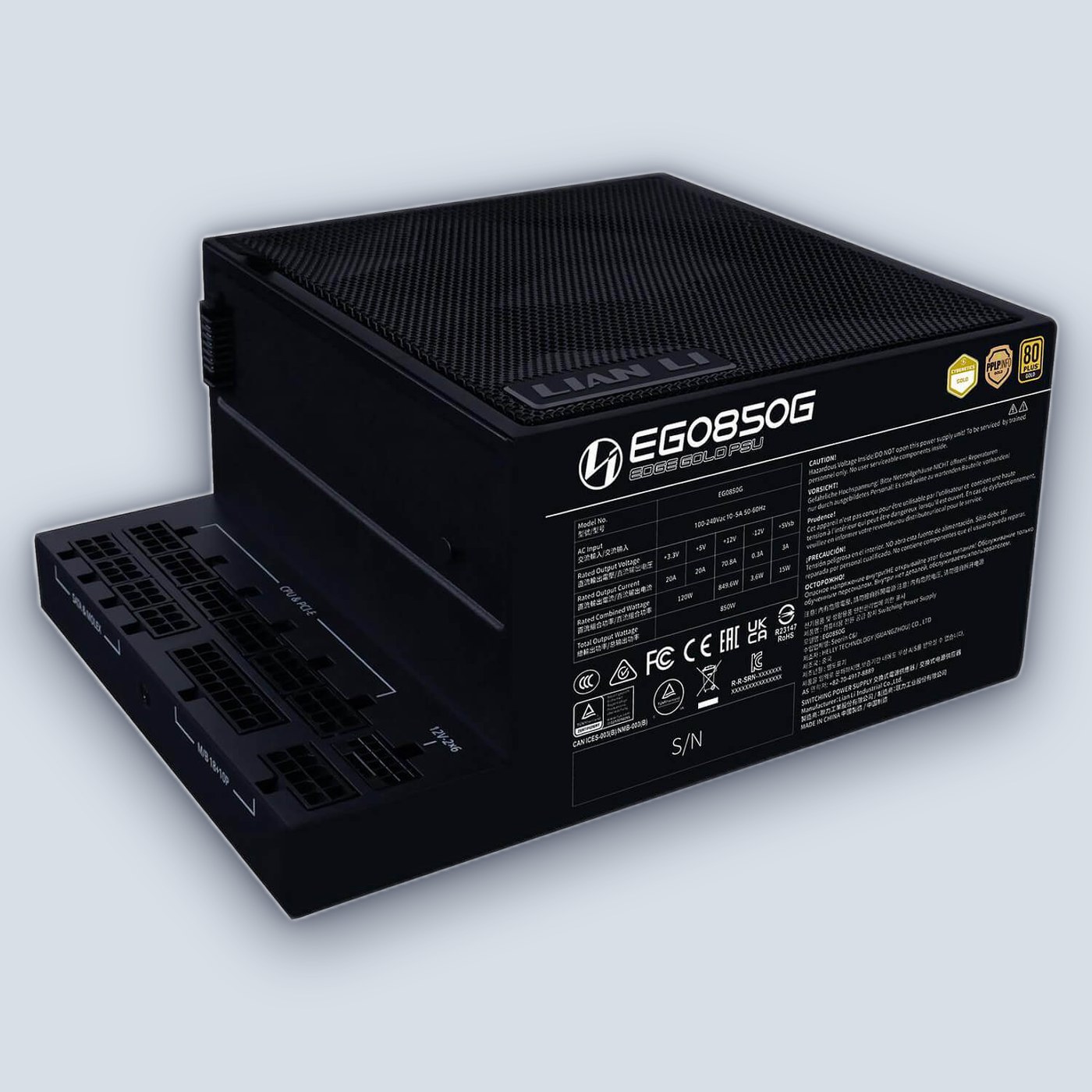 Lian-Li EDGE 850W Gold Black Power Supply