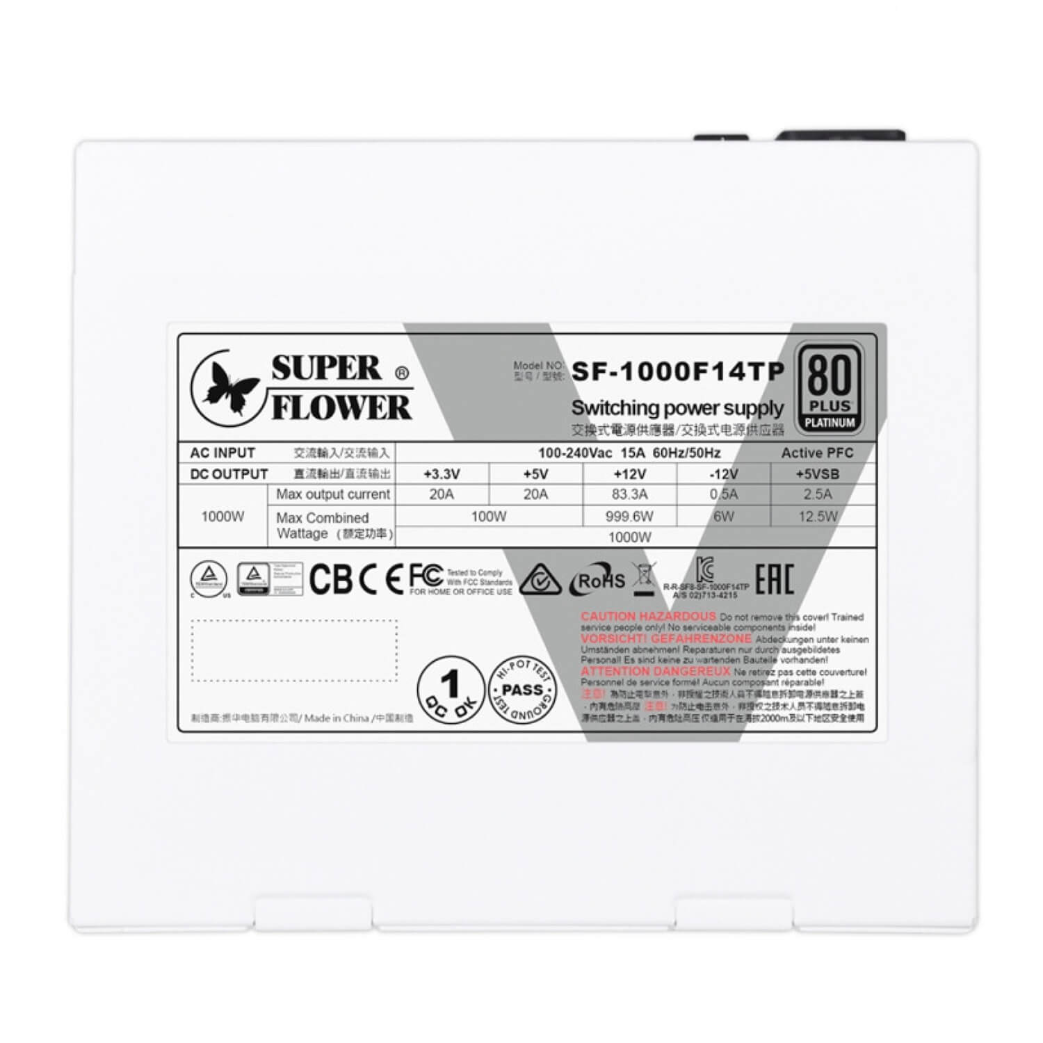 Super Flower Leadex VIII PRO 1000W ATX3.1 Platinum White Power Supply — image 3