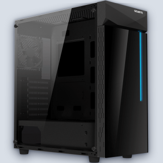 Gigabyte C200 Glass Mid-tower RGB Black PC Case
