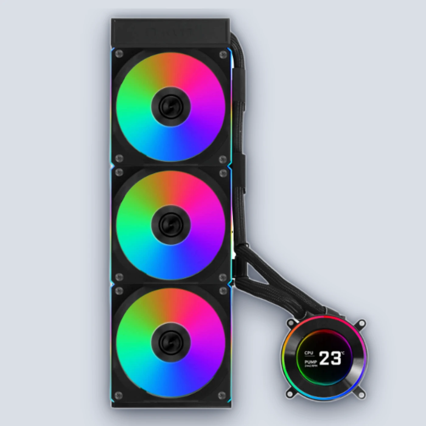 Lian-Li HydroShift II LCD-C 360R Black CPU Liquid Cooler