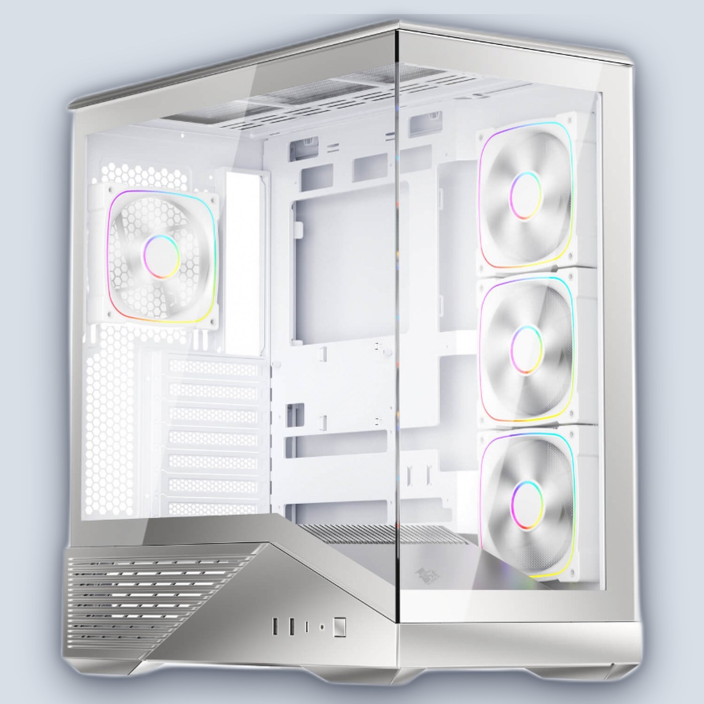 1StPlayer GM7 4X ARGB Silver PC Case