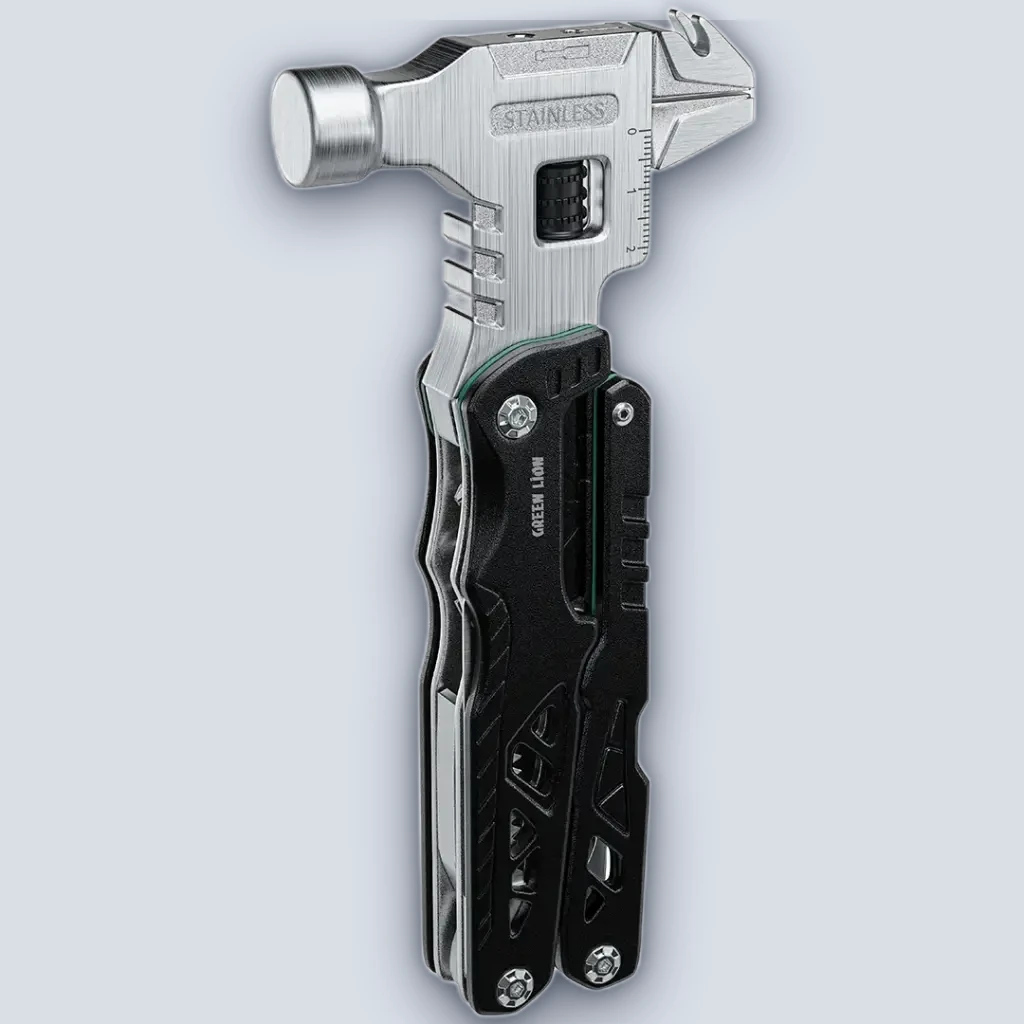 Green Lion 18-In-1 Multi-Tool Hammer – Black