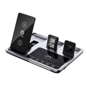 Green Lion 4 in 1 Wireless Charging Station Gray