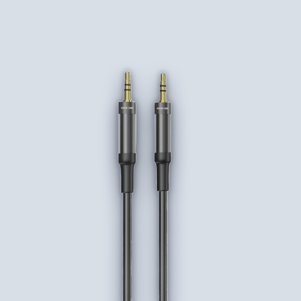 Green Lion Green Lion AUX to AUX Braided Cable 1M – Black
