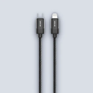 Green Lion USB-C to Lightning Braided Cable 1m 27W – Black