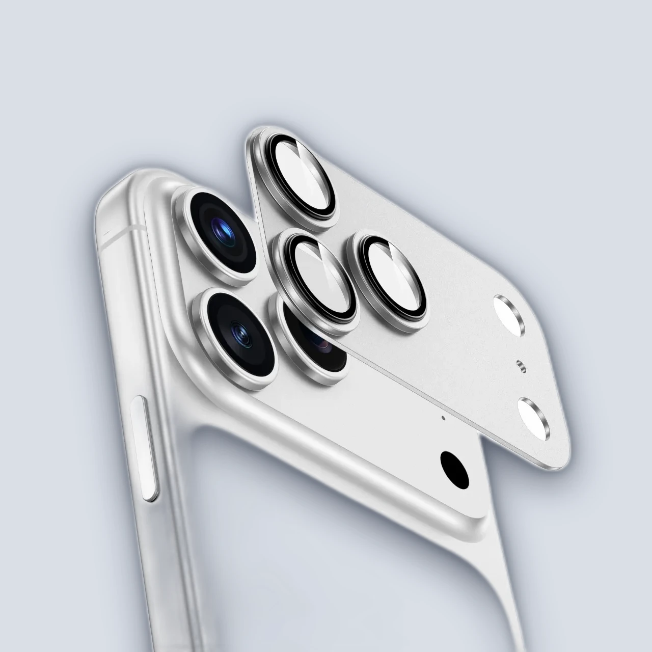 Green Lion {GNCMLP17PSL} Green Lion Camera Lens Pro For iPhone 17 Pro – Silver Aluminum