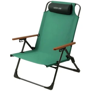 Green Lion Coast Adjustable Camping Chair – Green