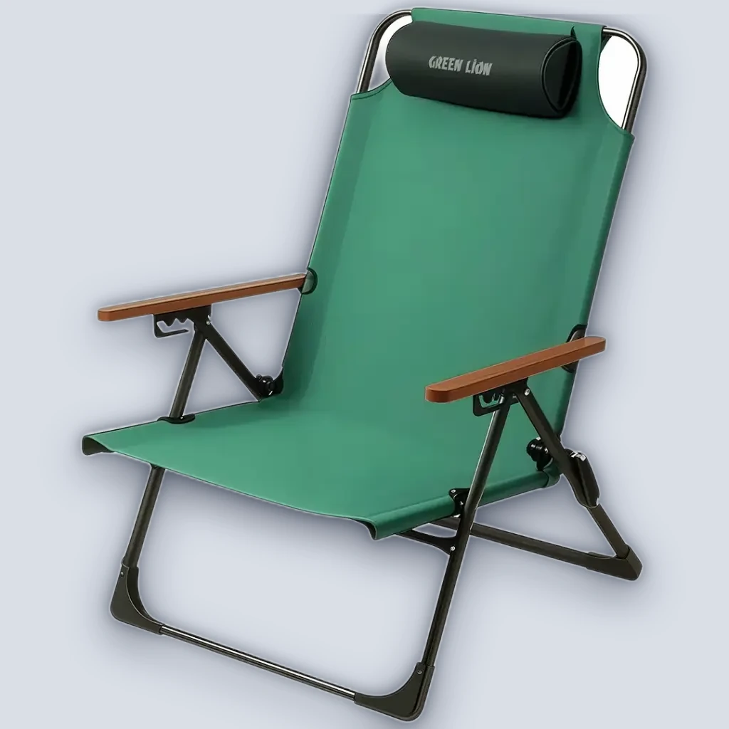 Green Lion Coast Adjustable Camping Chair – Green