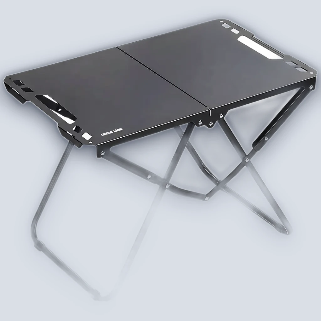 Green Lion Denver Portable Camping Table – Black