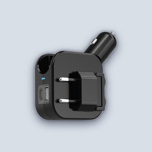 Green Lion Duo Power Car and Wall Charger – Black