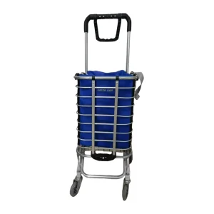 Green Lion Green Lion Foldable Shopping Trolley – Silver