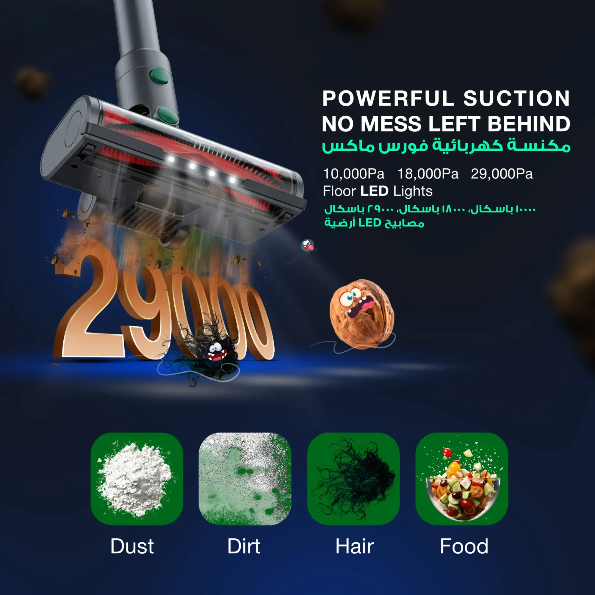 Green Lion Green Lion Force Max Vacuum Cleaner – Black