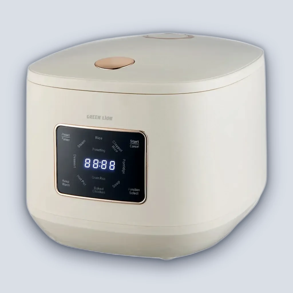 Green Lion GRC-20 Digital Rice Cooker 5L – White