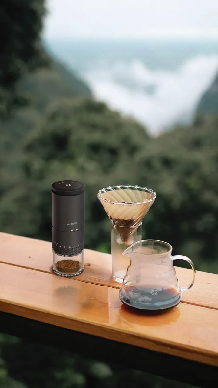 Green Lion Green Lion Grind Pro Coffee Grinder-Rechargeable – Black