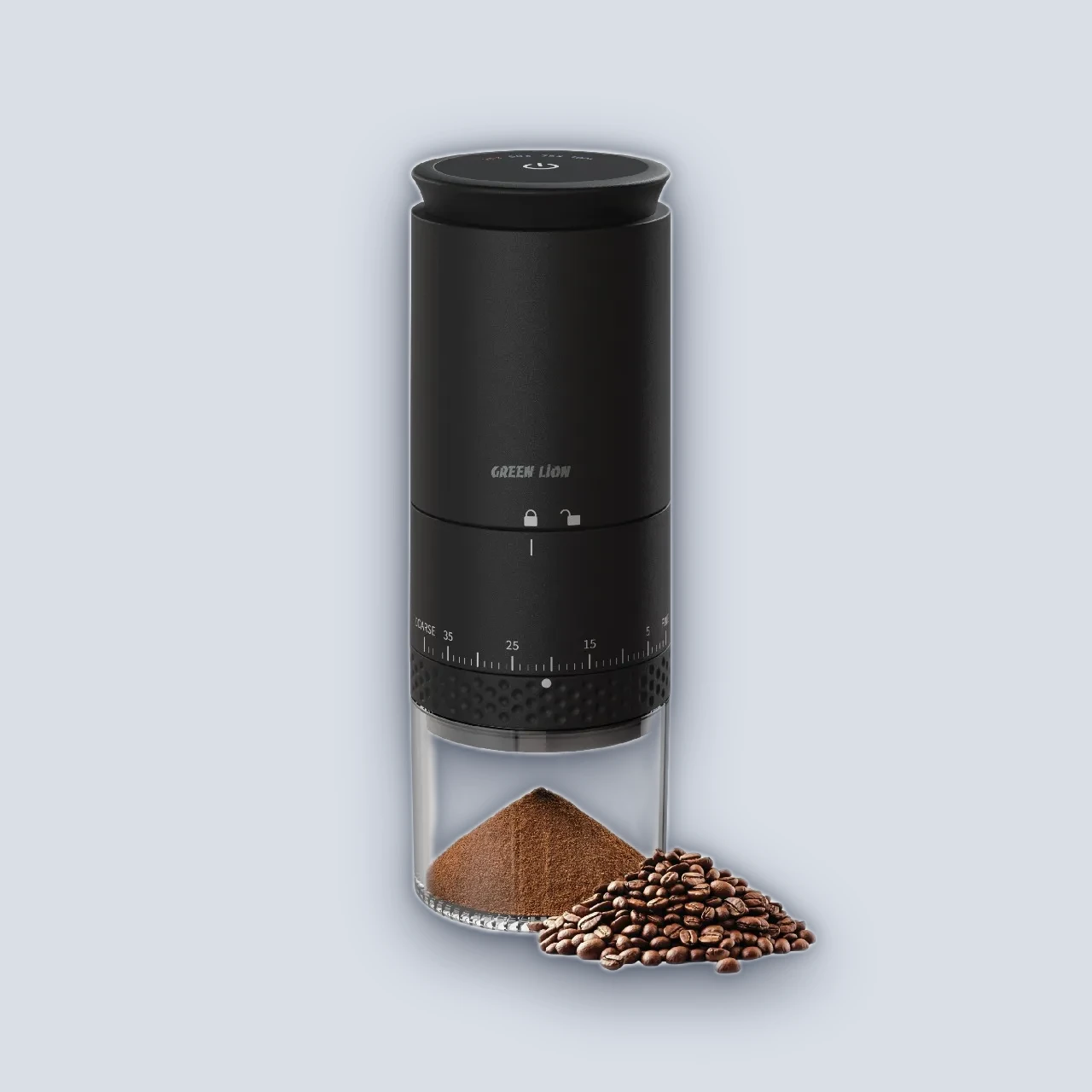 Green Lion Grind Pro Coffee Grinder-Rechargeable – Black