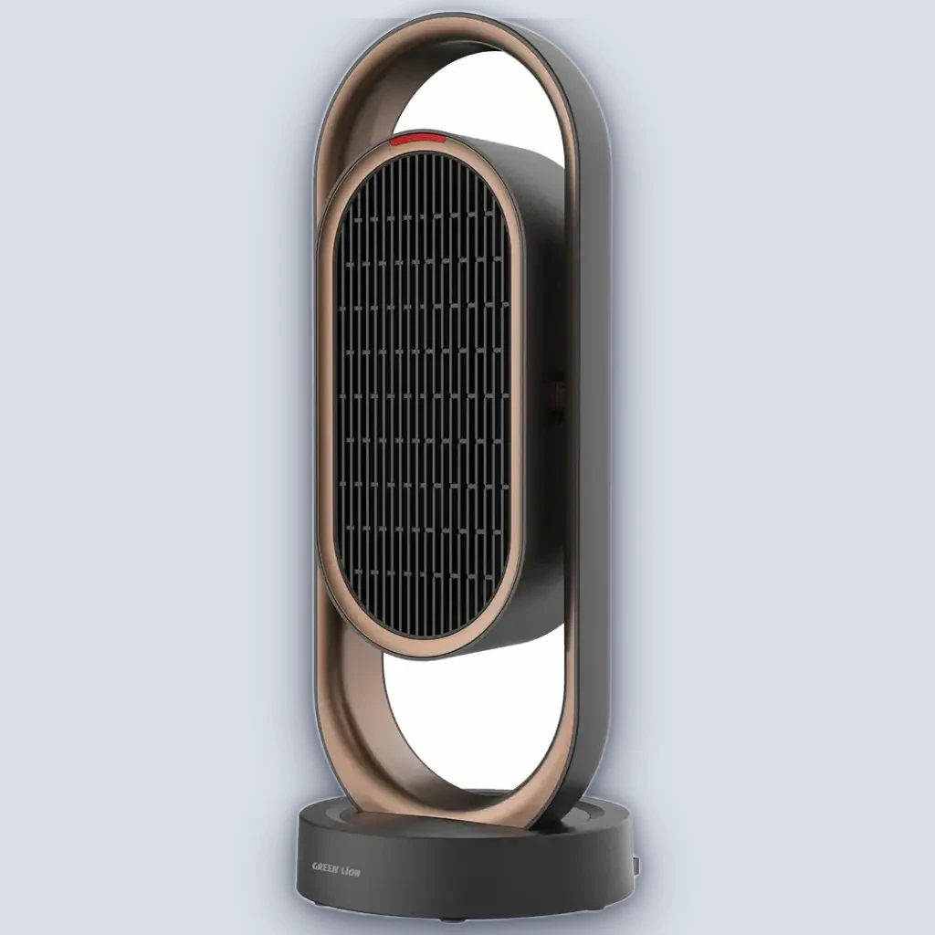 Green Lion Heater Power Fan & Heater with Remote Control – Black