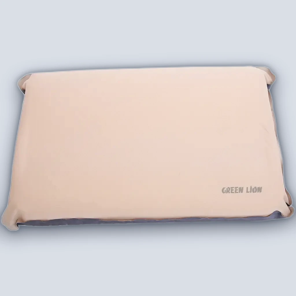 Green Lion Inflatable Camping Pillow – Beige