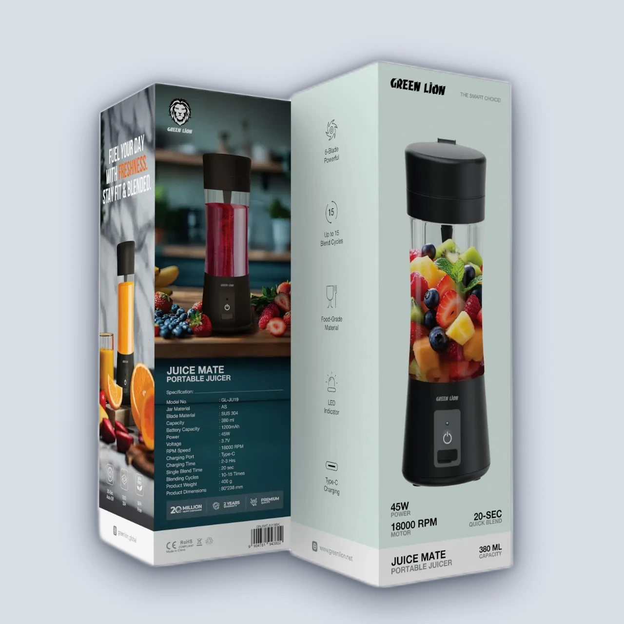 Green Lion Green Lion Juice Mate Portable Juicer 380mL