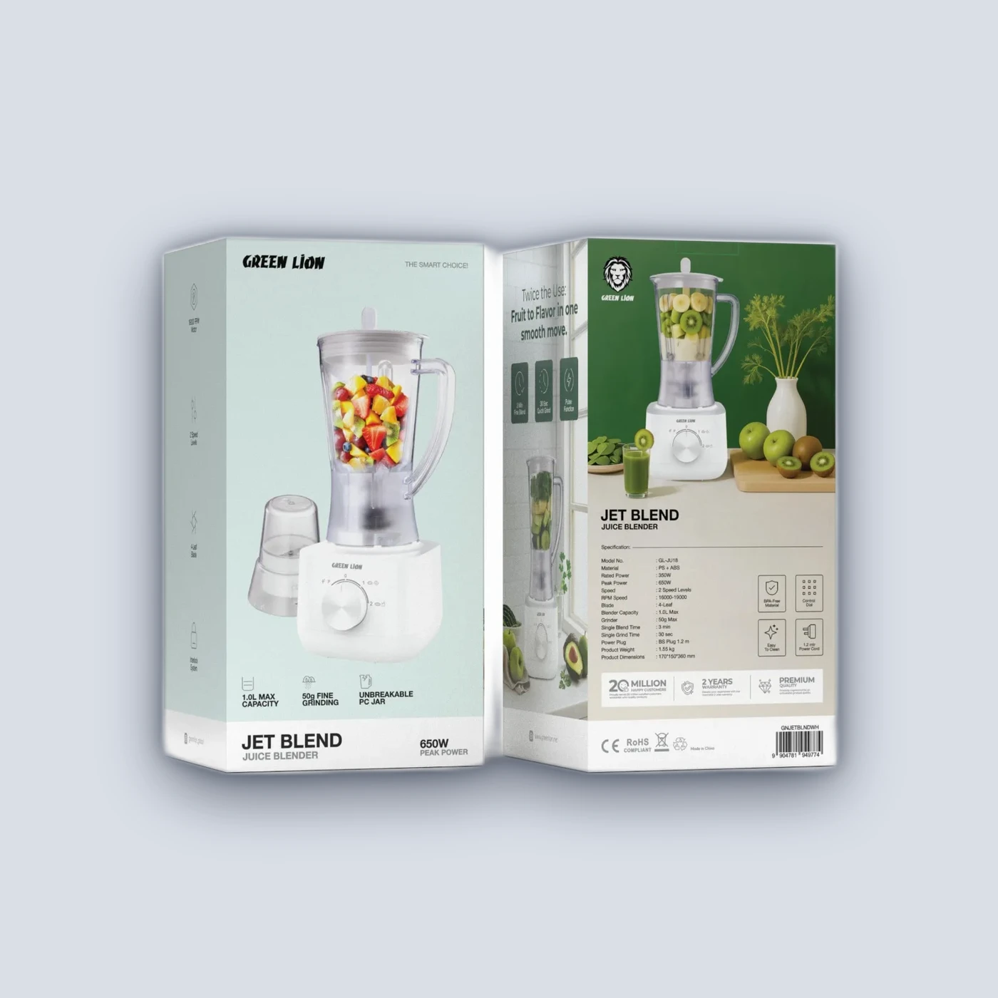 Green Lion Green Lion Jet Blend Juice Blender 650W – White