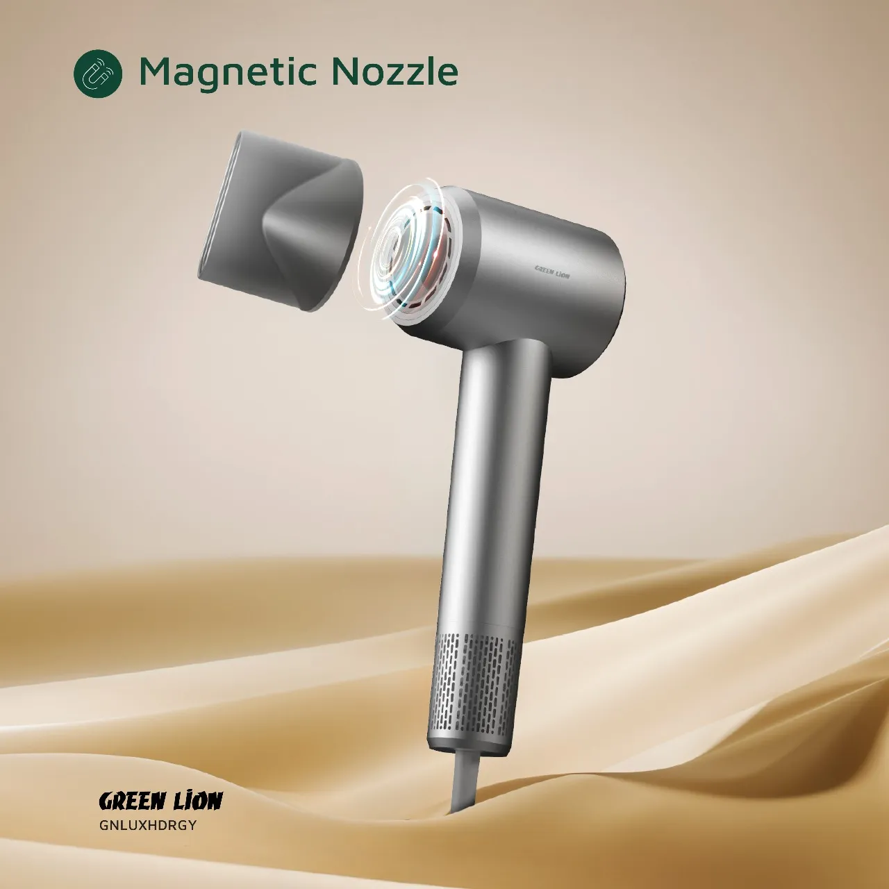 Green Lion Green Lion Luxair Hair Dryer With Display 1600W – GRAY