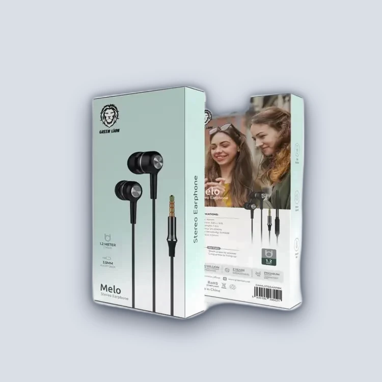 Green Lion Green Lion Melo Stereo Earphones – Black