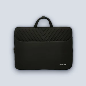 Green Lion Orbit Sleeve Laptop Bag – Black