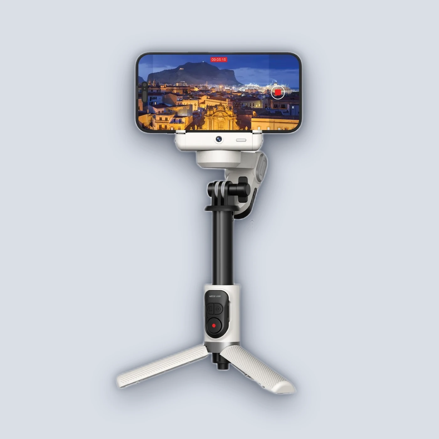 Green Lion Palermo Gimbal Tripod Stand with Remote Control – White